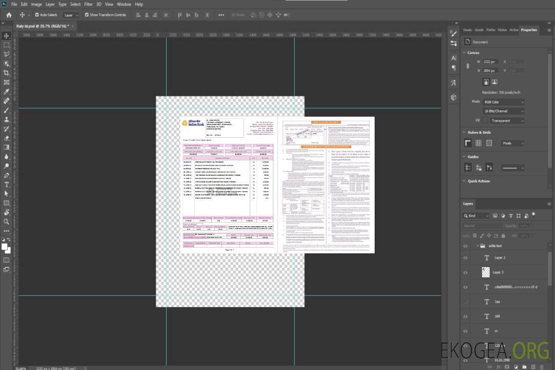 Relevé de carte de crédit bancaire indien 2 pages template Relevé de carte de crédit bancaire indien 2 pages template